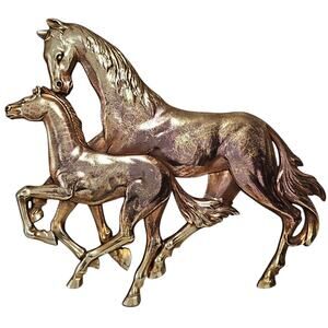 Vintage Syroco Wall Hanging Horse Plaque Equestrian MCM Sculpture 18 x 11 USA